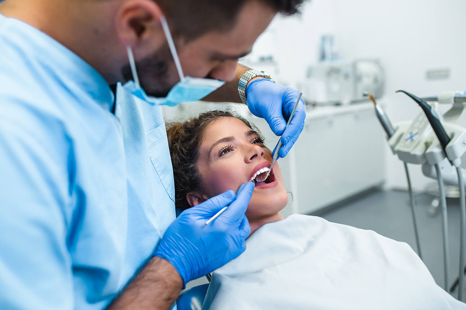 Routine dentist visits for dental crowns